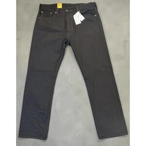 Levi's 501 Black Straight Leg Button-Fly Jeans W38 L32